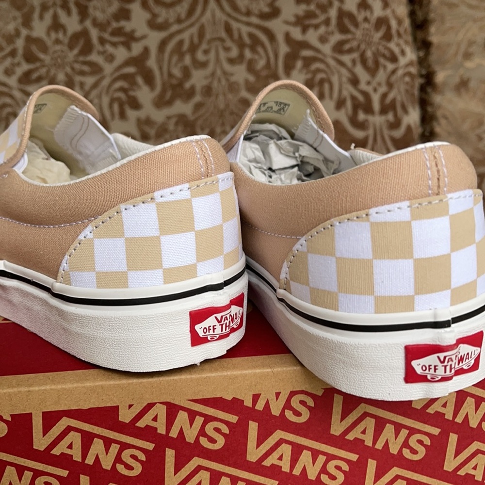 Vans Classic Slip On Checkerboard Frappe/Trwht WMN - Picture 15 of 16